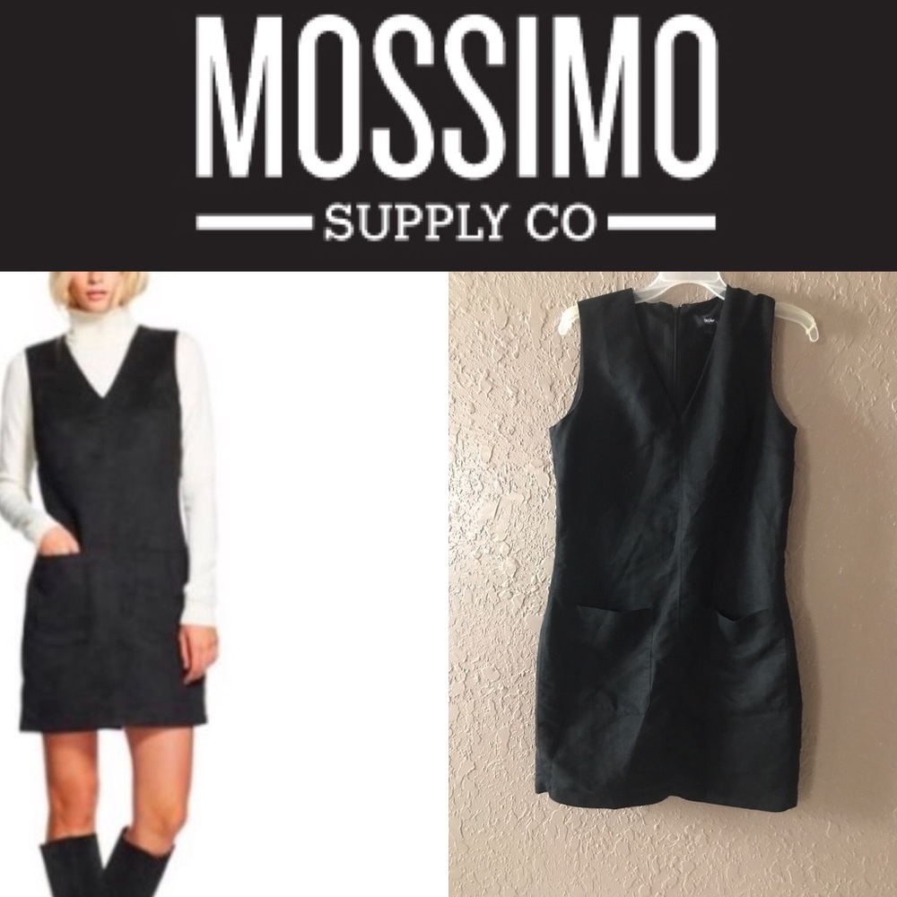 Faux suede dress